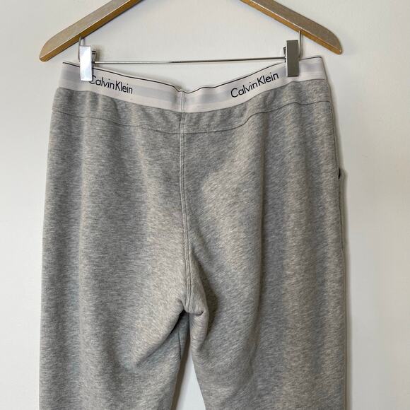 CALVIN KLEIN Sleepwear Modern Cotton Logo Waistband Joggers Gray Size Large - Picture 8 of 9